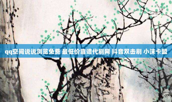 qq空间说说浏览免费 最低价靠谱代刷网 抖音双击刷 小沫卡盟